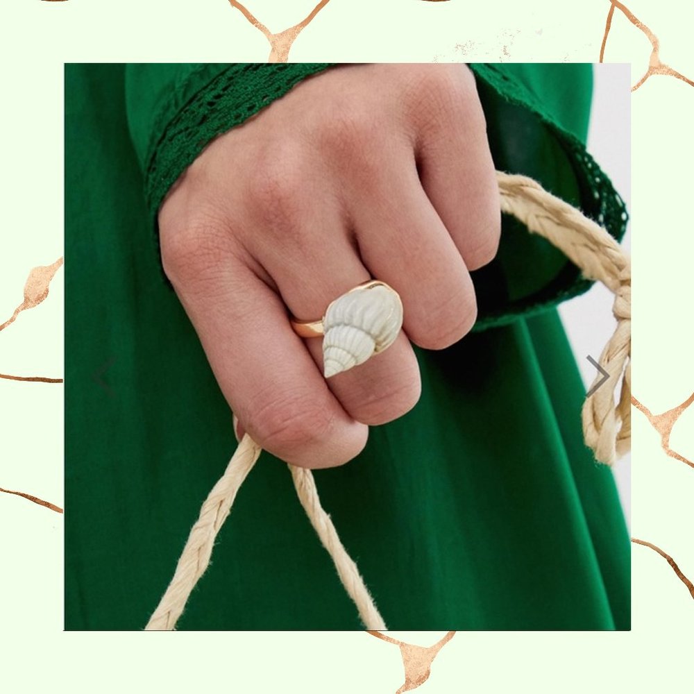 Asos Ring with faux shell